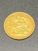 Queen Victoria gold sovereign, 1899