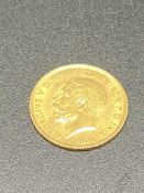 George V gold half sovereign 1912