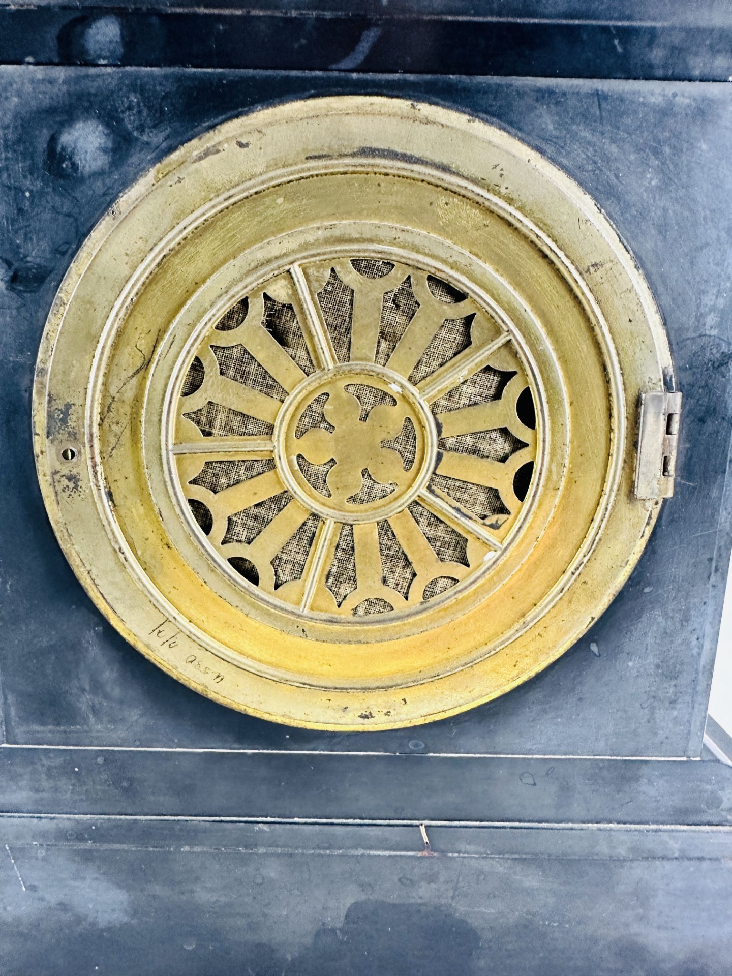 Slate and marble mantel clock - Image 4 of 6