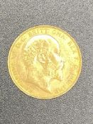 Edward VII gold sovereign 1910