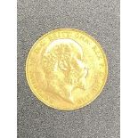 Edward VII gold sovereign 1910