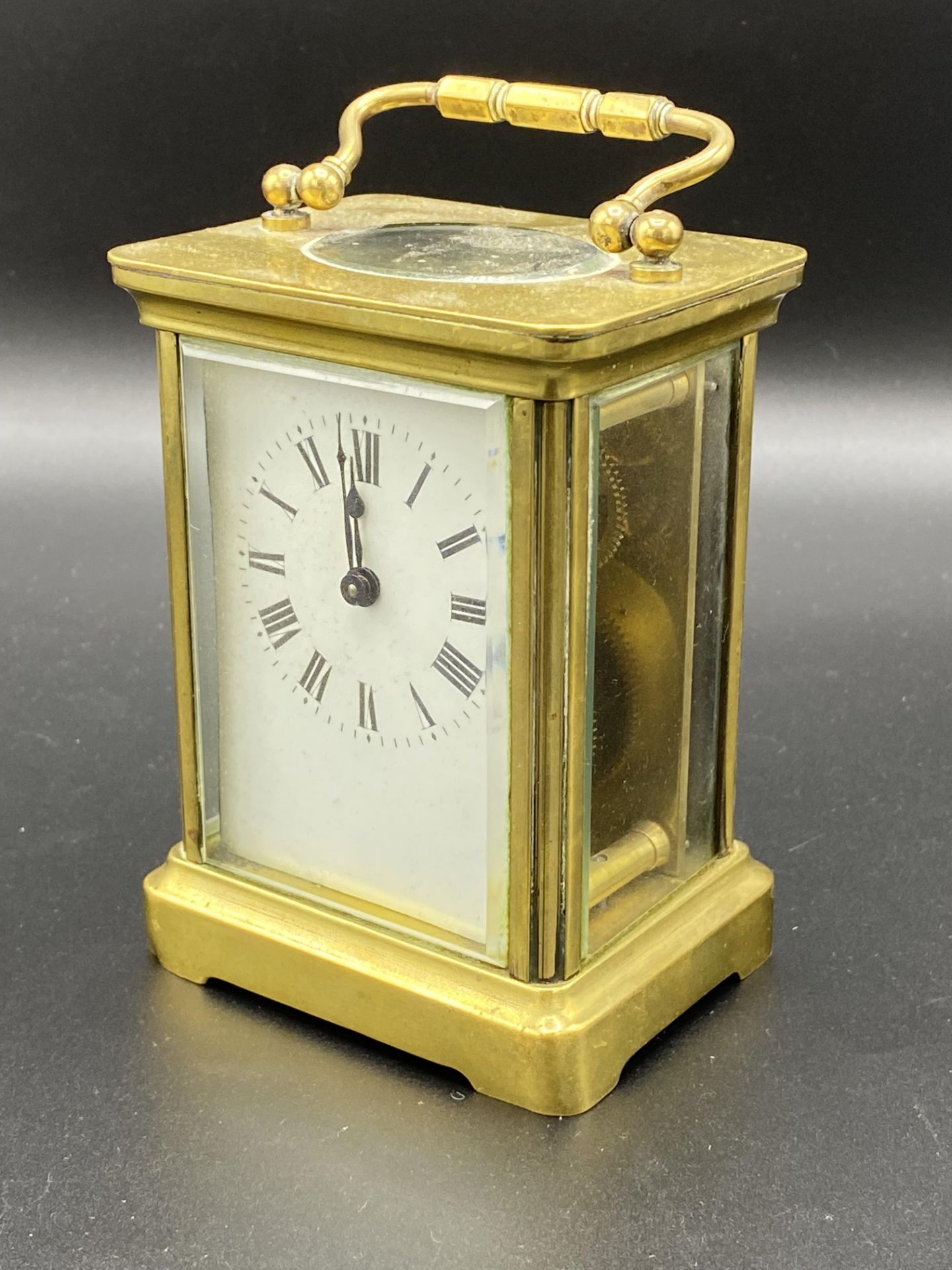 Brass cased carriage clock - Bild 2 aus 5