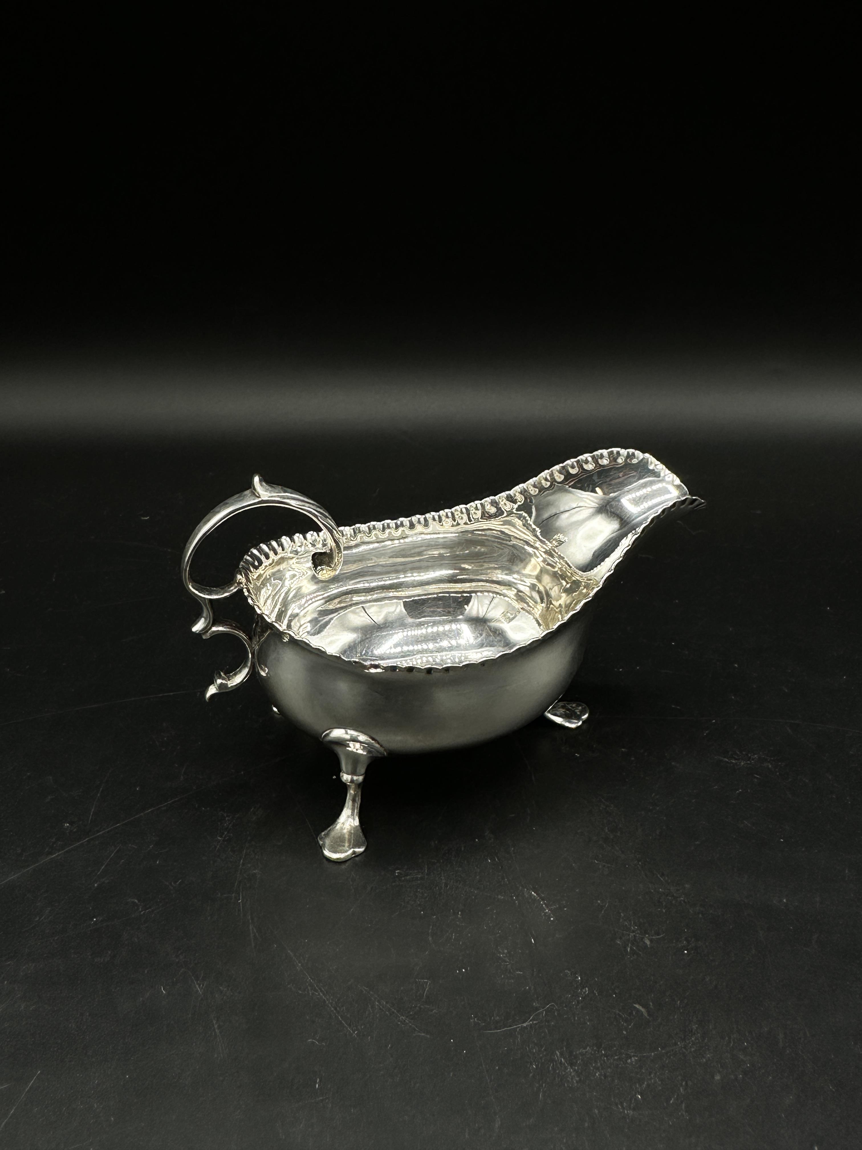 Three silver sauce boats - Image 4 of 4