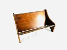 Mahogany book trough