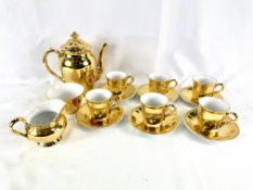 Six piece Royal Worcester coffee set