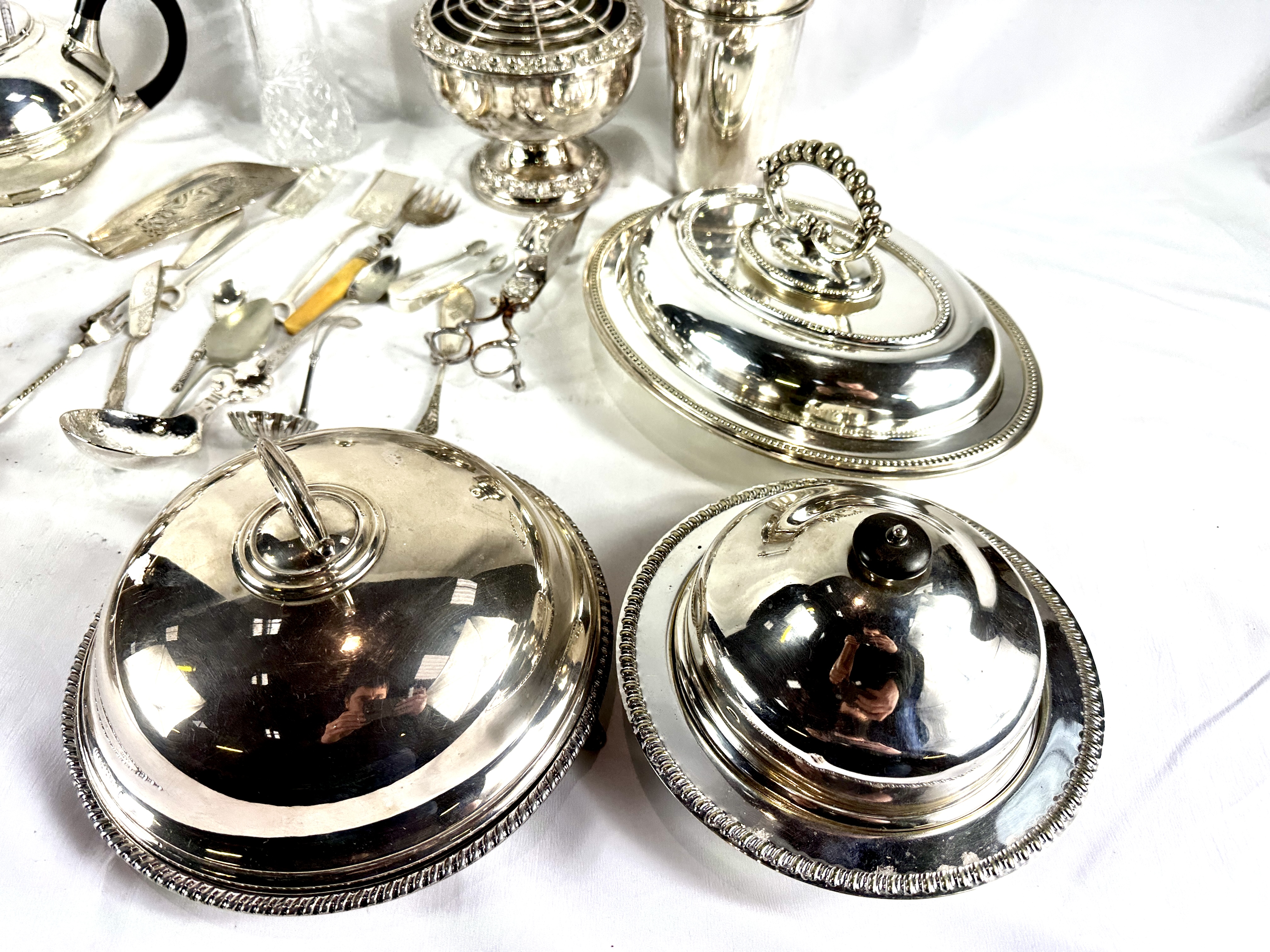 Quantity of silver plate - Image 3 of 5