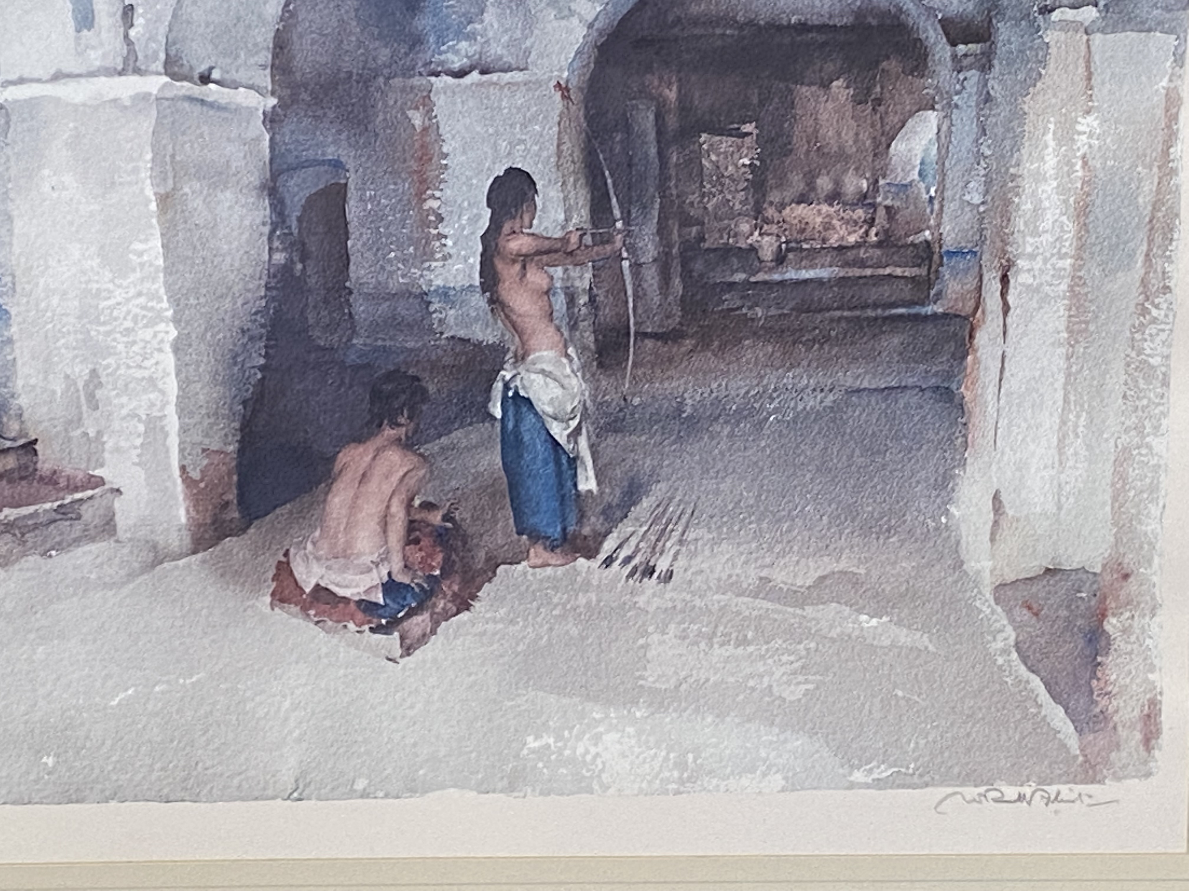 Sir William Russell Flint - framed and glazed print with blindstamp - Image 2 of 5