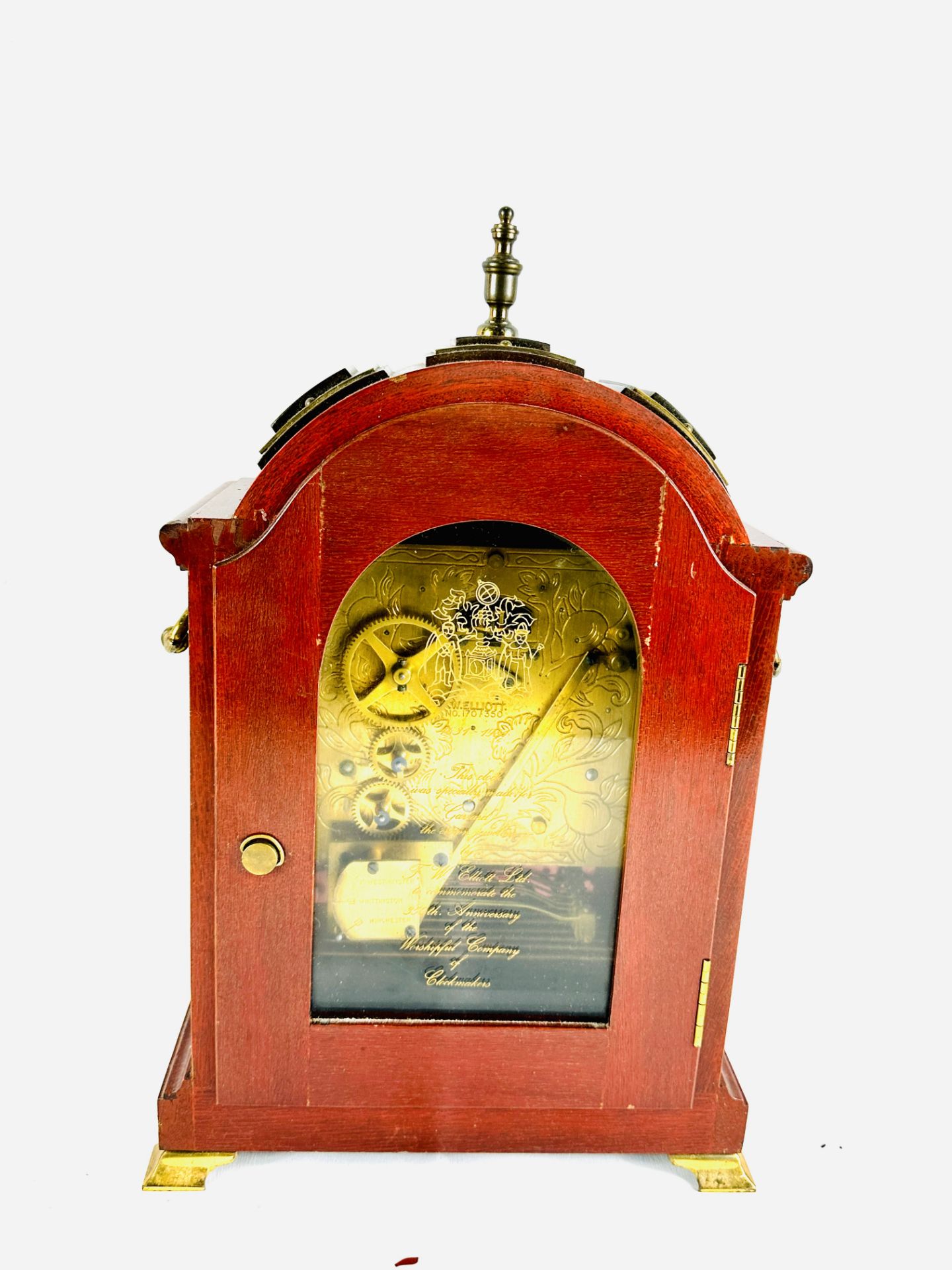 Limited edition mantel clock made for Garrard & Co. - Image 5 of 7