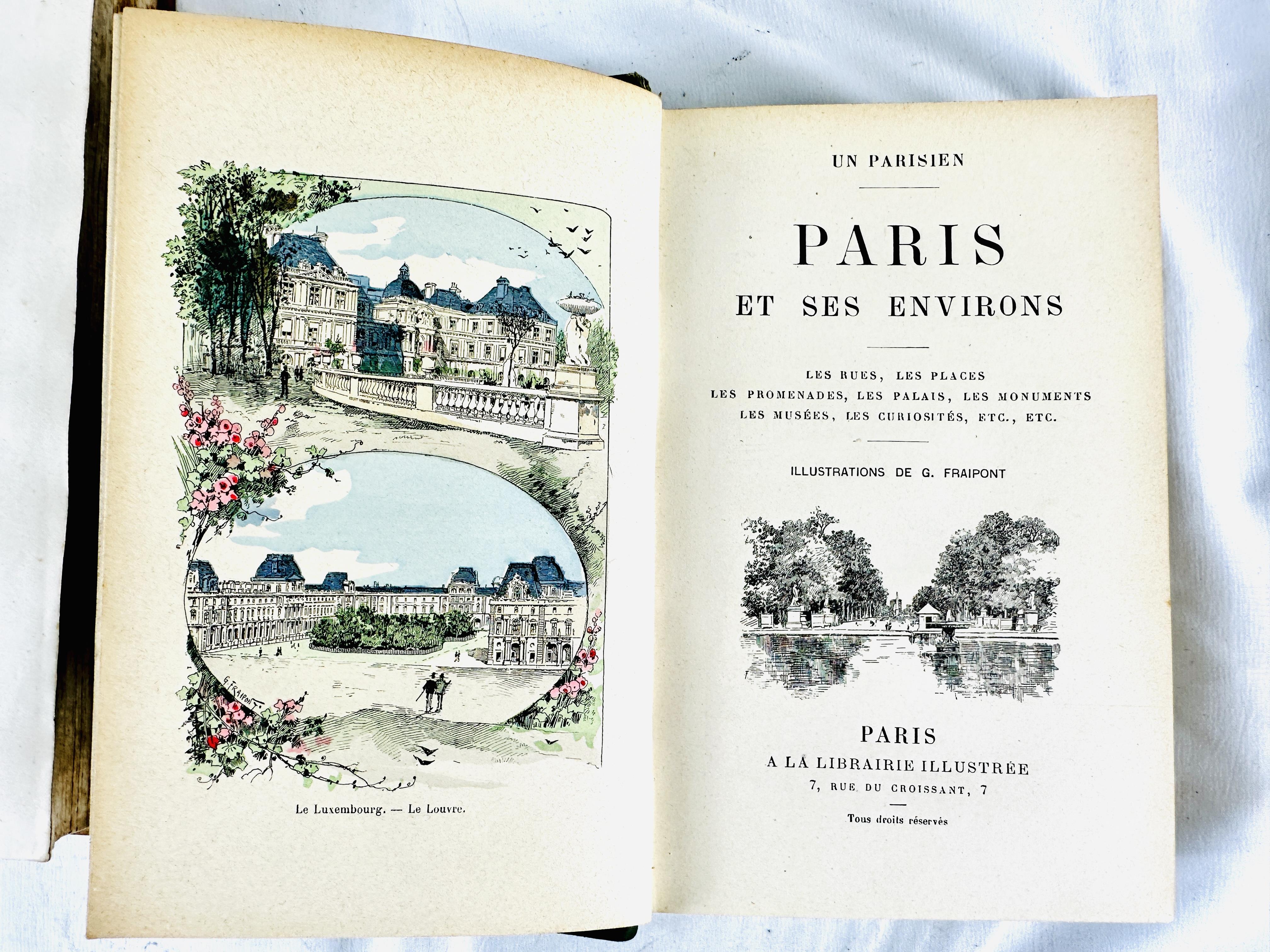 Paris et Ses Environs with illustrations by G. Fraipont, published Paris, quarter bound - Image 4 of 4