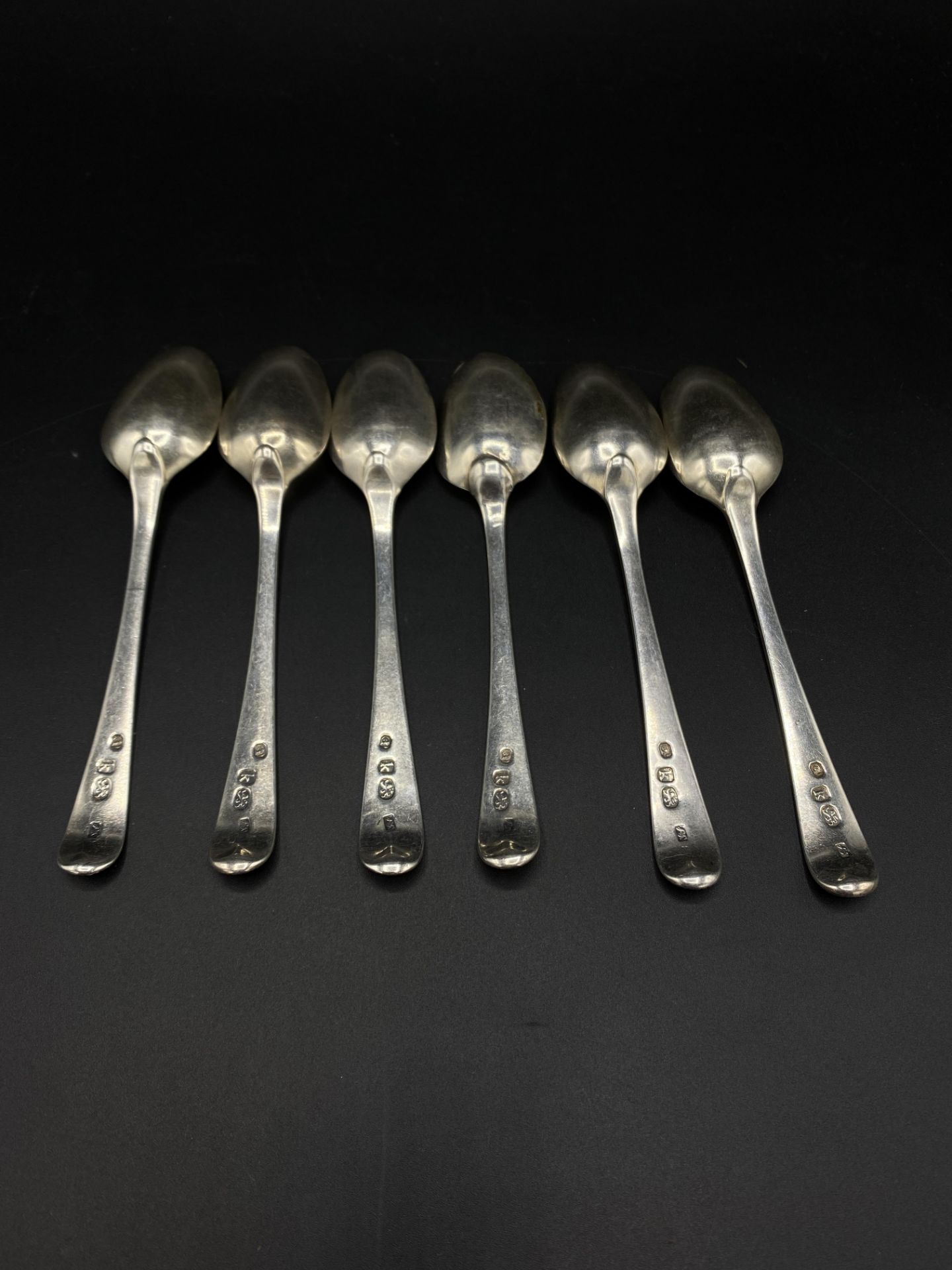 Six silver coffee spoons, 1785 - Image 4 of 4