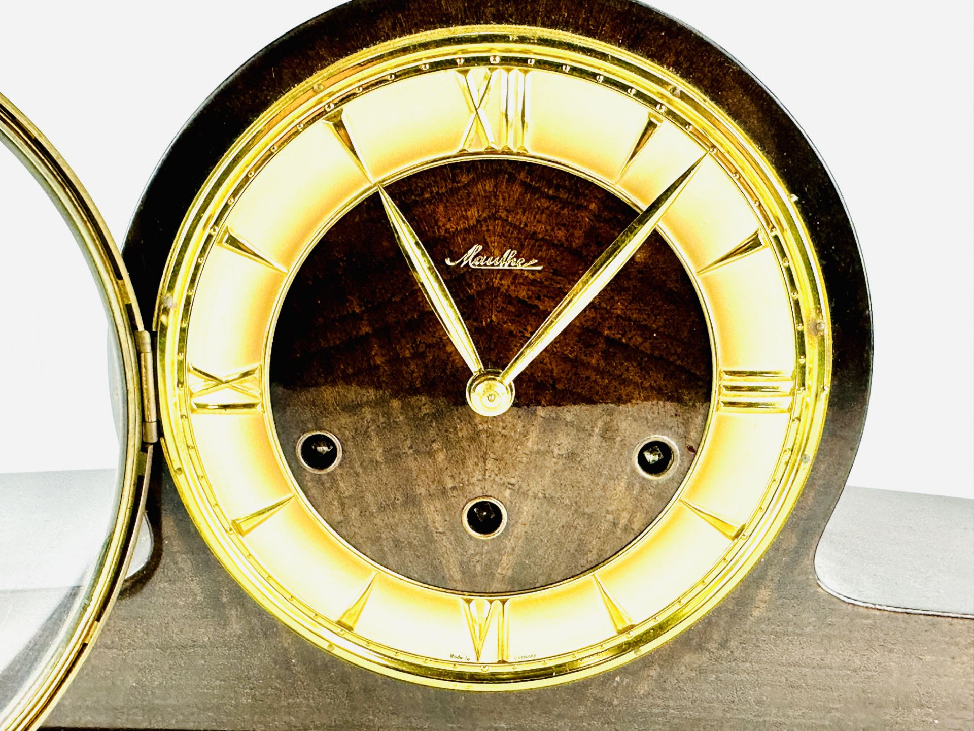 Mahogany cased mantel clock - Image 3 of 6