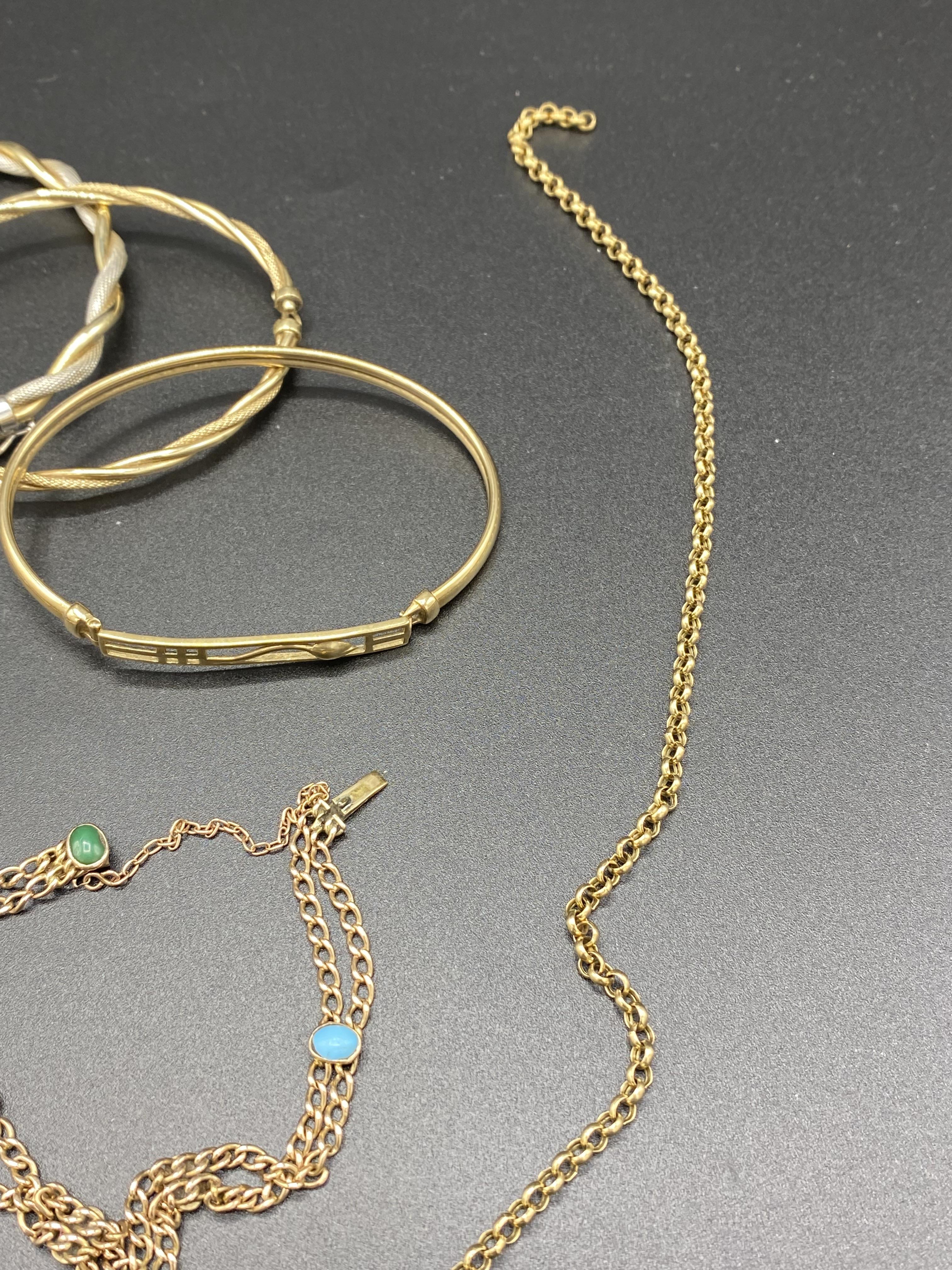 9ct gold chain and other items - Image 5 of 5