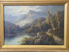 Framed and glazed oil on canvas, signed Frank Hider