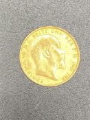 Edward VII gold sovereign 1909