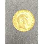 Edward VII gold sovereign 1909