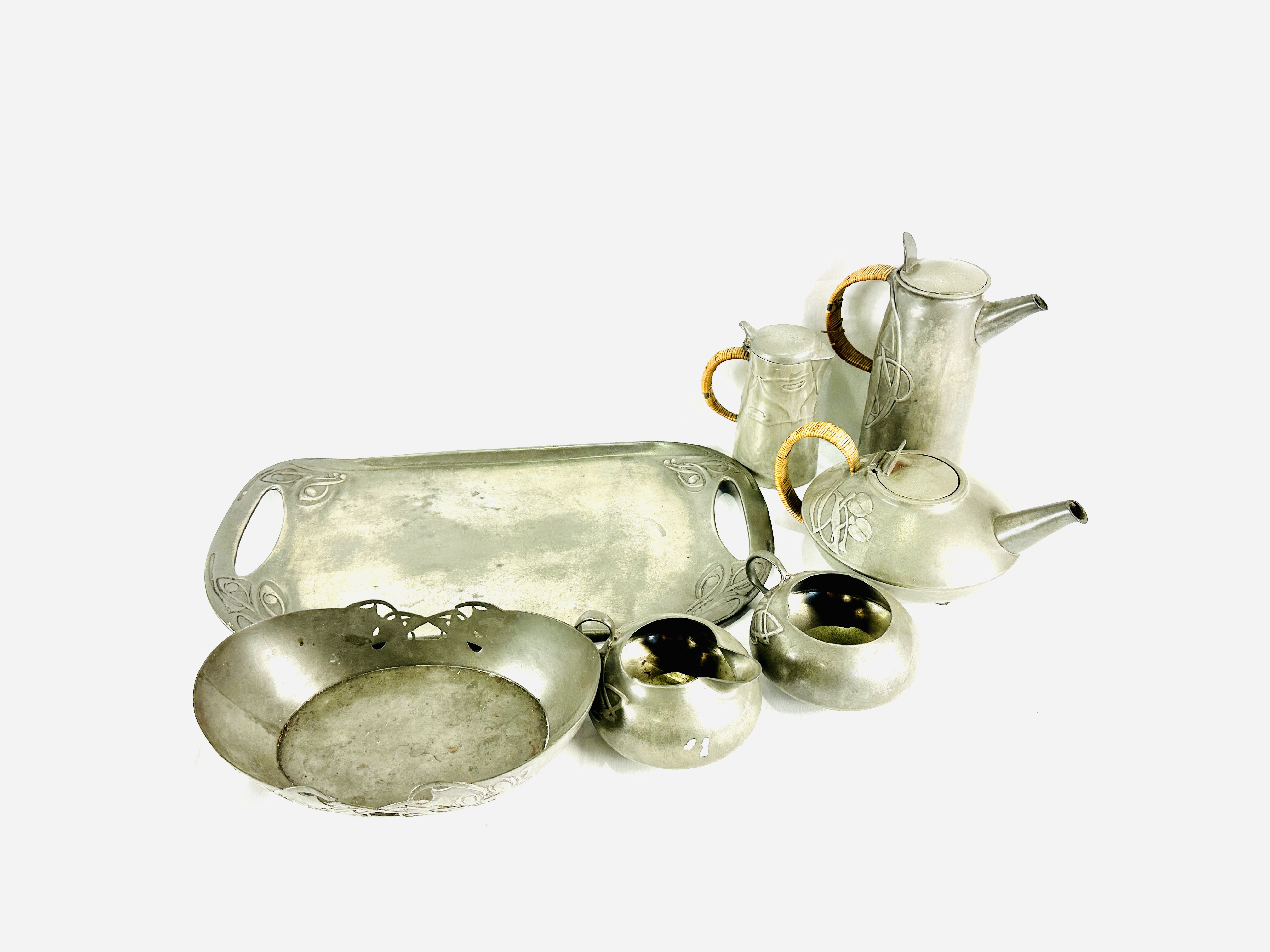 Liberty & Co. Tudric pewter tea/coffee set