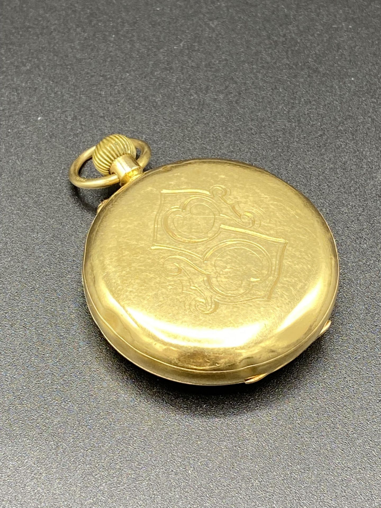 Gold coloured metal pocket watch - Image 3 of 5