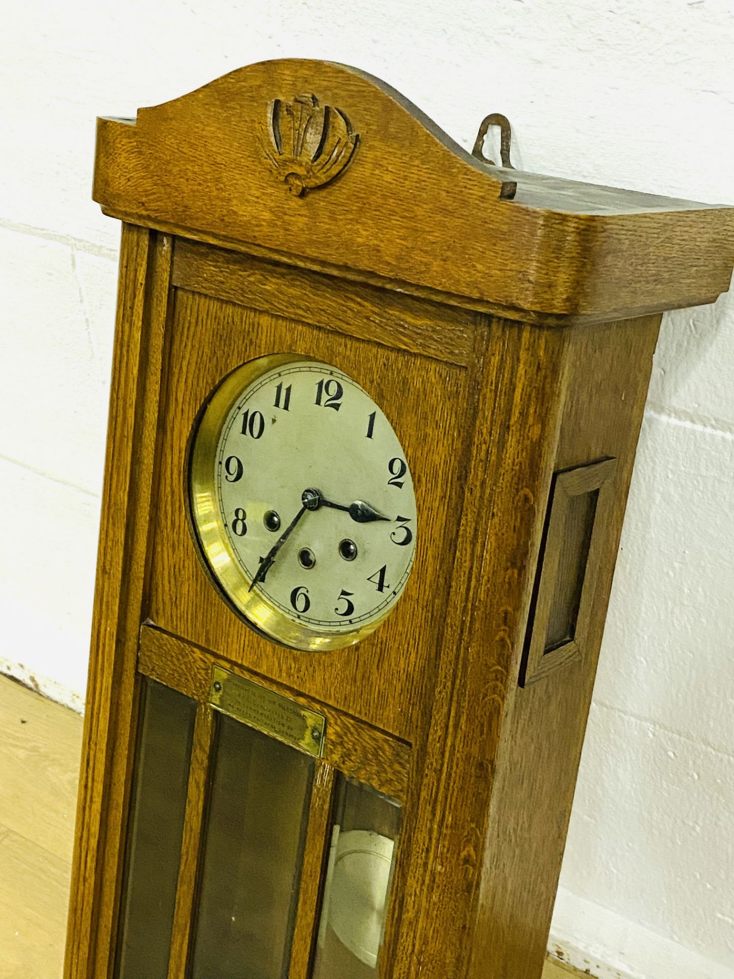 Oak cased wall clock - Image 5 of 7