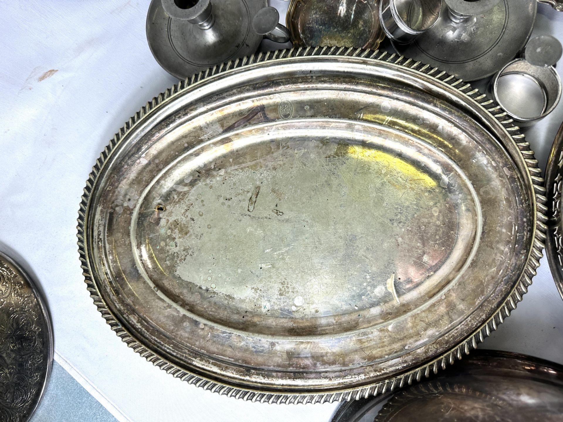 Quantity of silver plate - Image 6 of 11