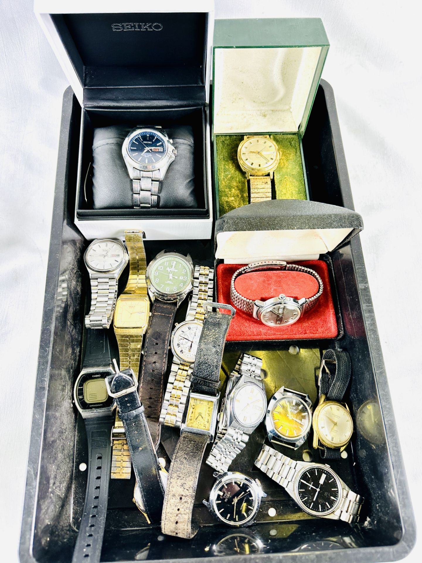 Quantity of wrist watches including Seiko