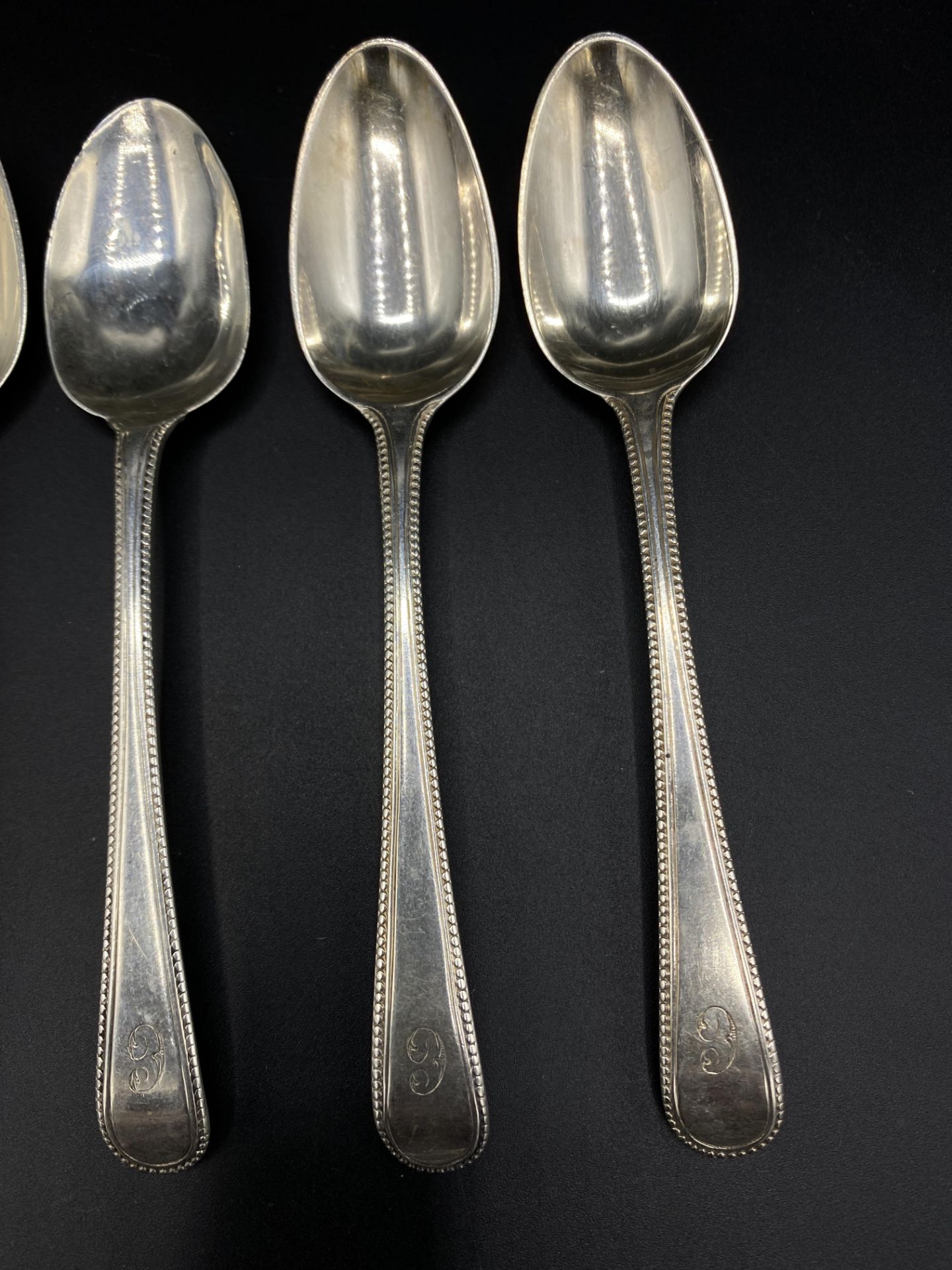 Six silver coffee spoons, 1785 - Image 3 of 4