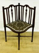 Mahogany corner chair