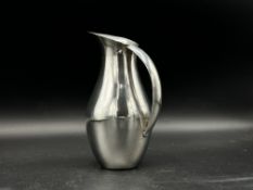 Silver modernist pitcher