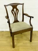 Mahogany elbow chair