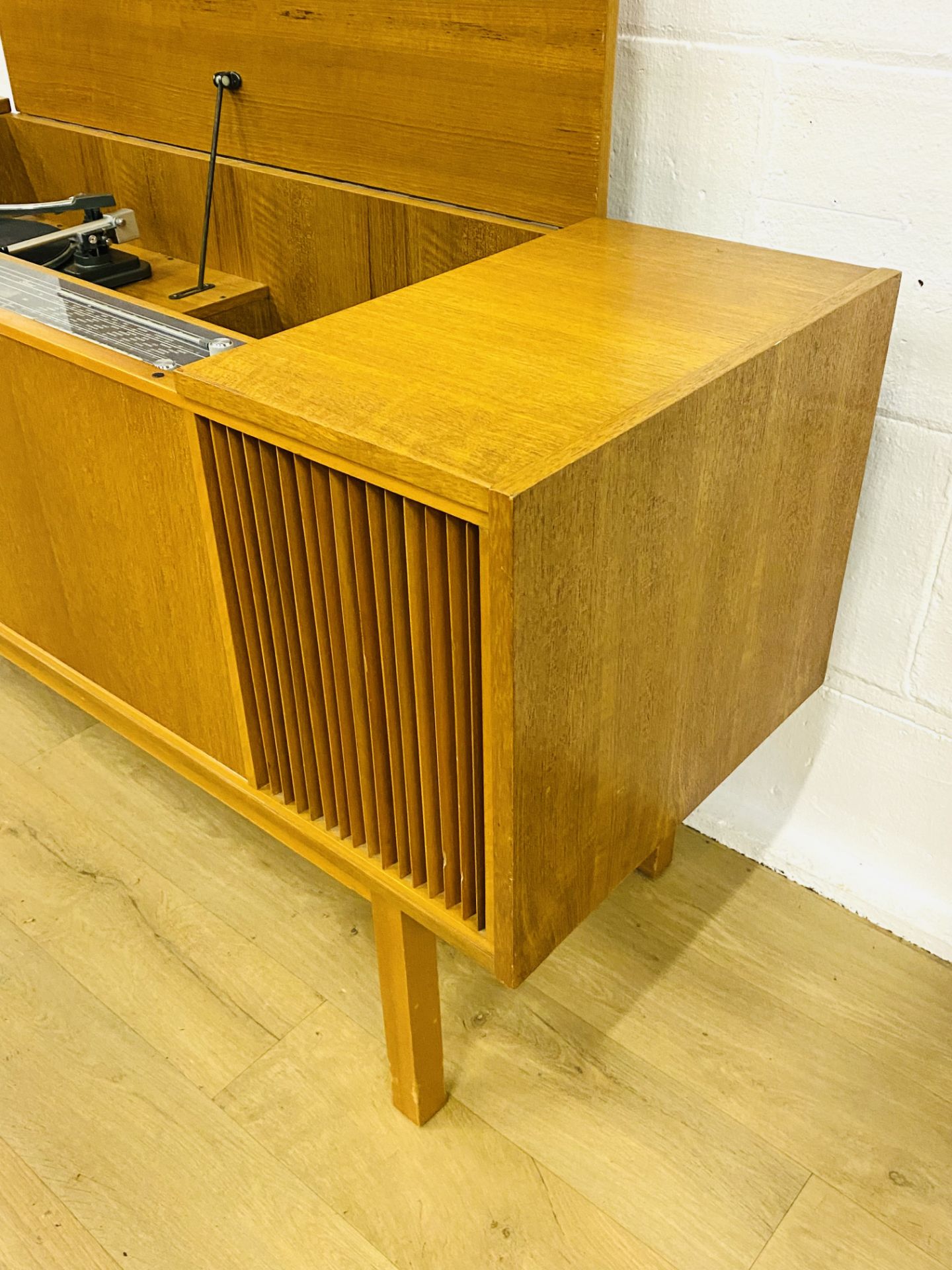 Teak record cabinet - Image 7 of 7