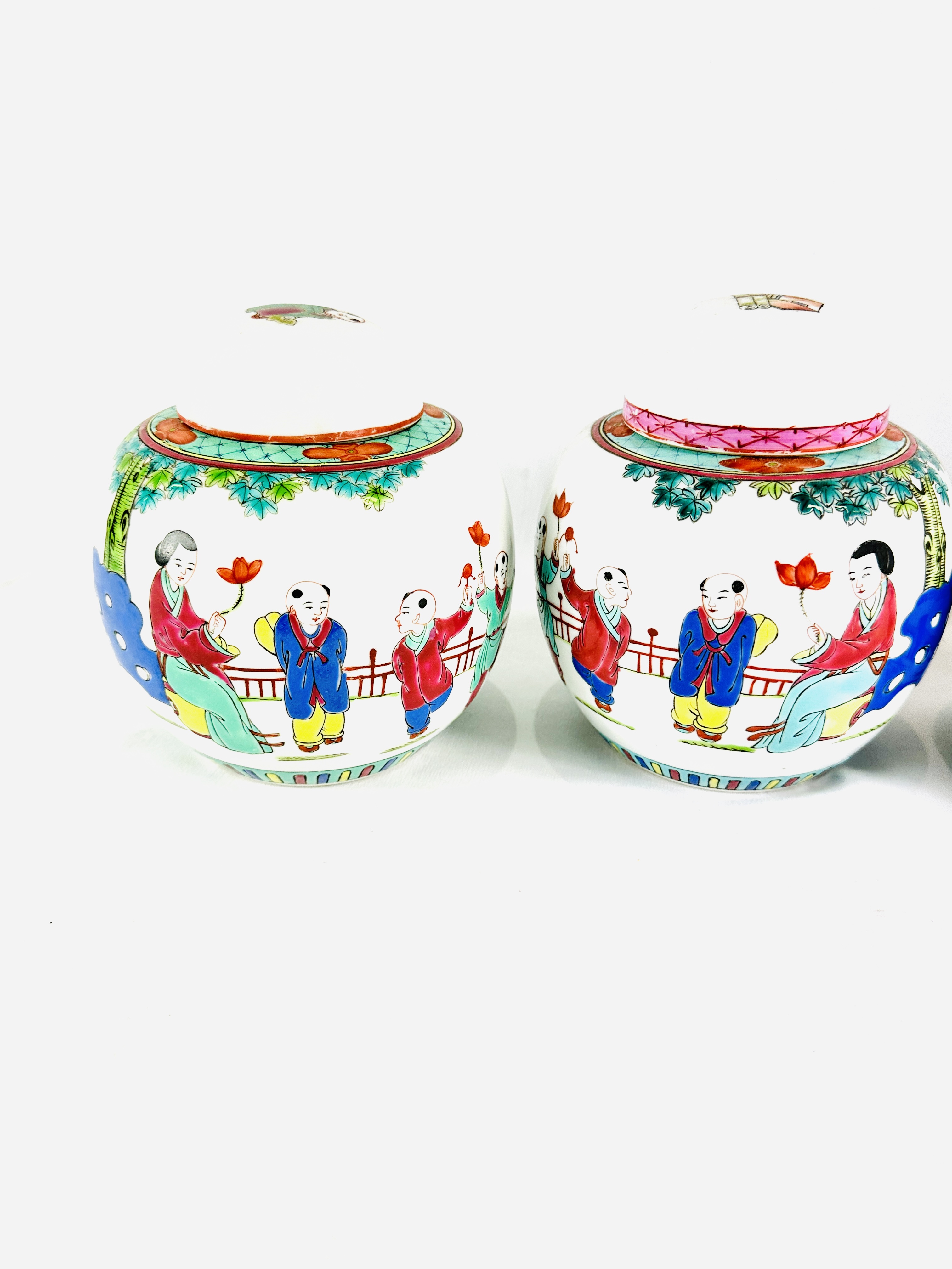 Four Oriental ginger jars - Image 2 of 4
