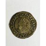 Elizabeth I silver sixpence, 1571