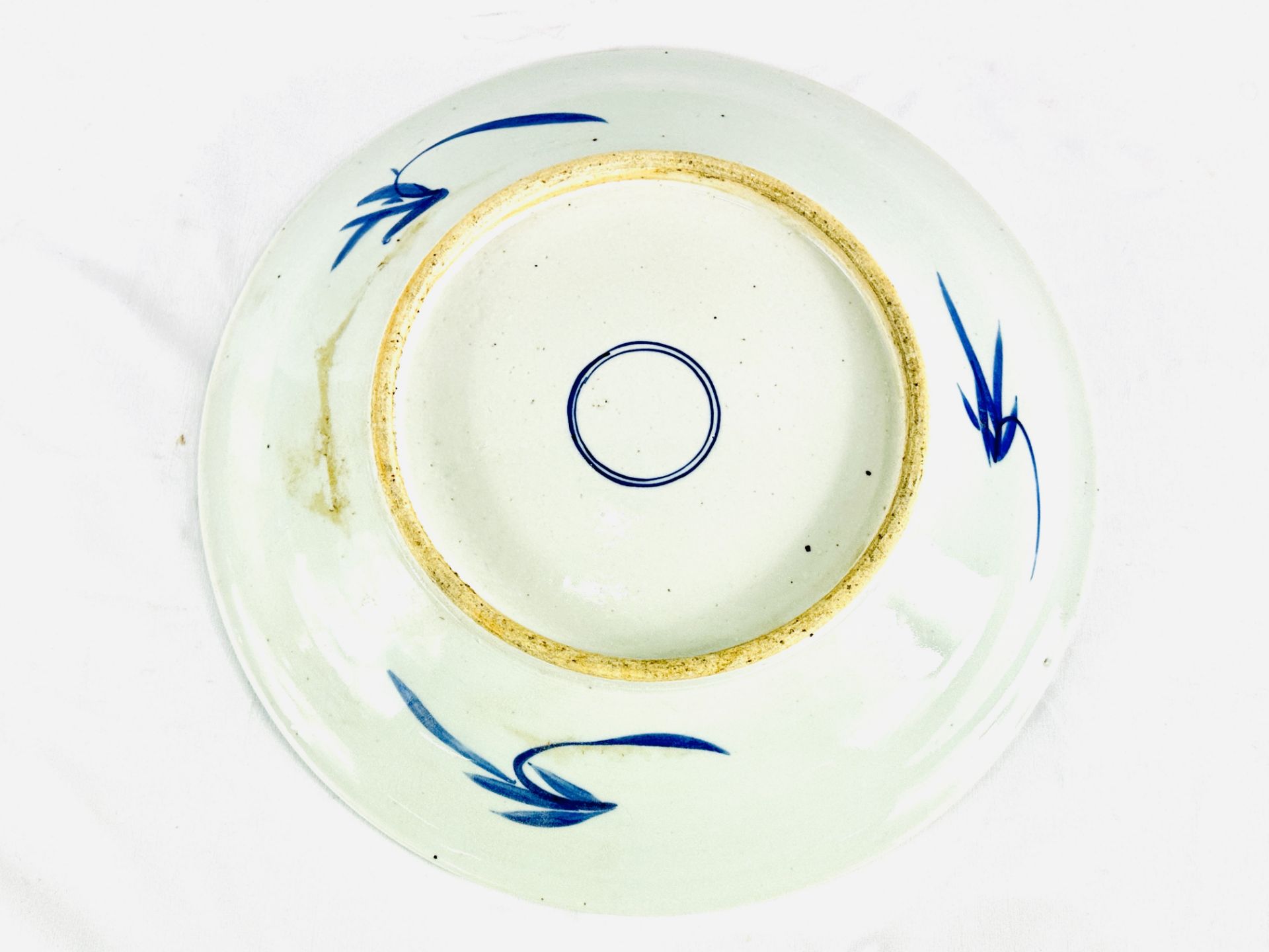 Blue and white Oriental plate - Image 4 of 4