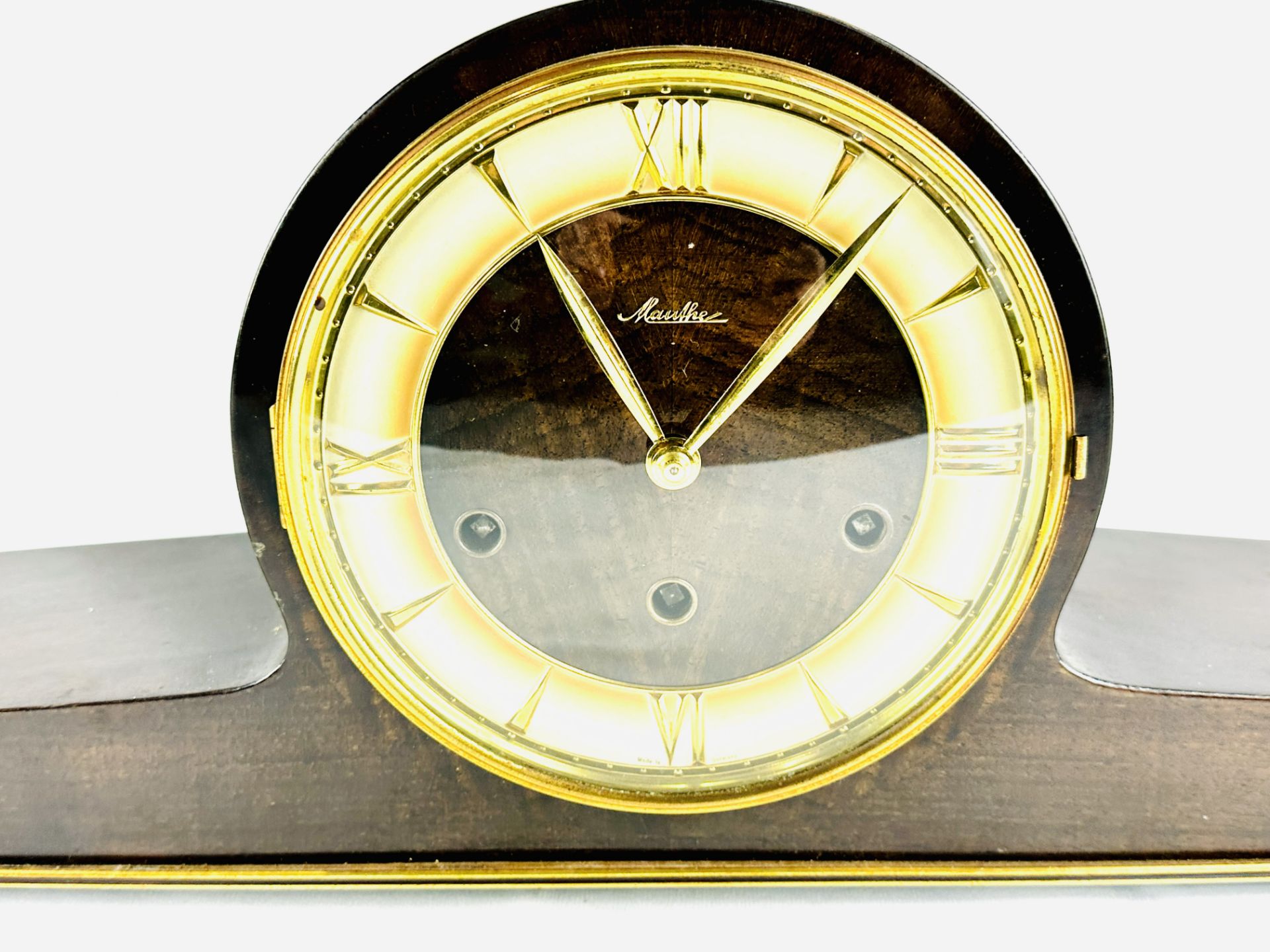 Mahogany cased mantel clock - Image 2 of 6