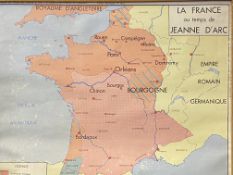 Framed map of France
