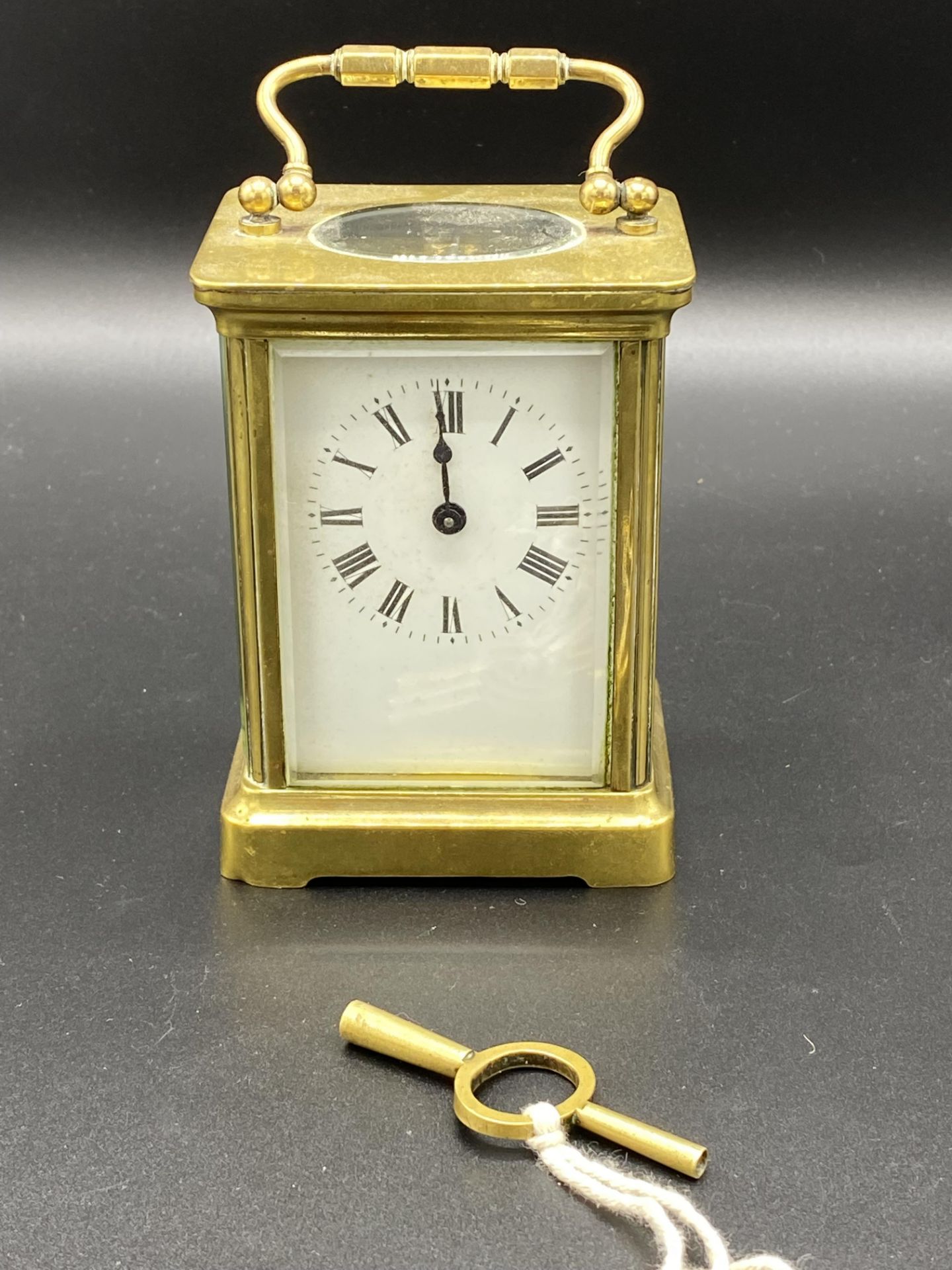 Brass cased carriage clock - Image 5 of 5