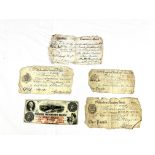Three early 19th century one pound notes