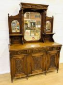 Victorian oak sideboard