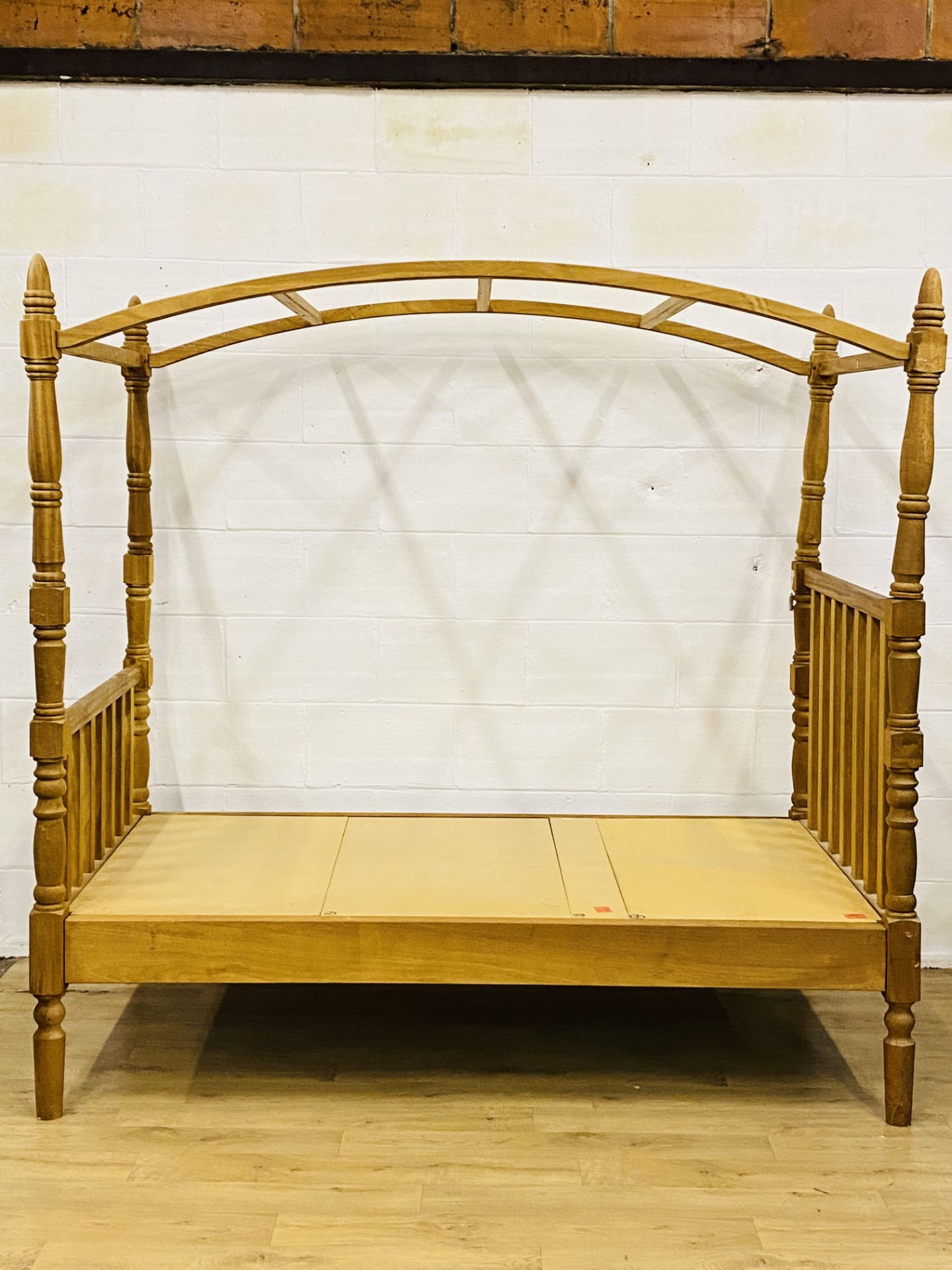 Teak four poster bed - Image 2 of 6
