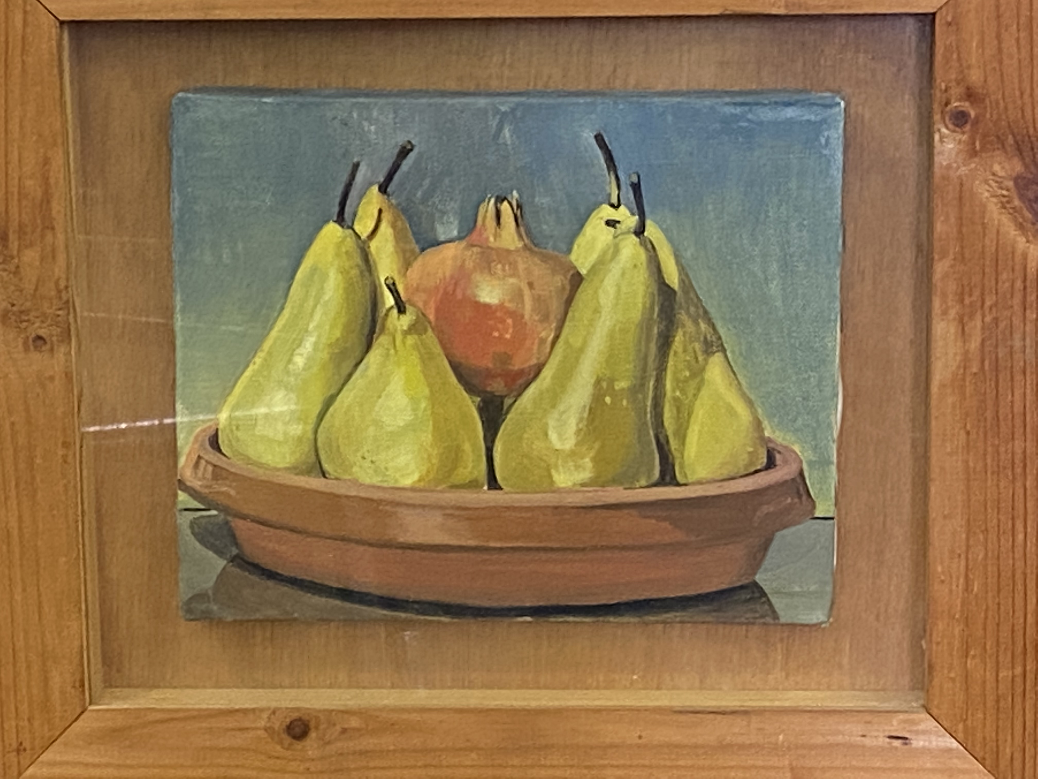 Framed and glazed block canvas of fruit - Image 2 of 3