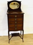 Mahogany set of music drawers