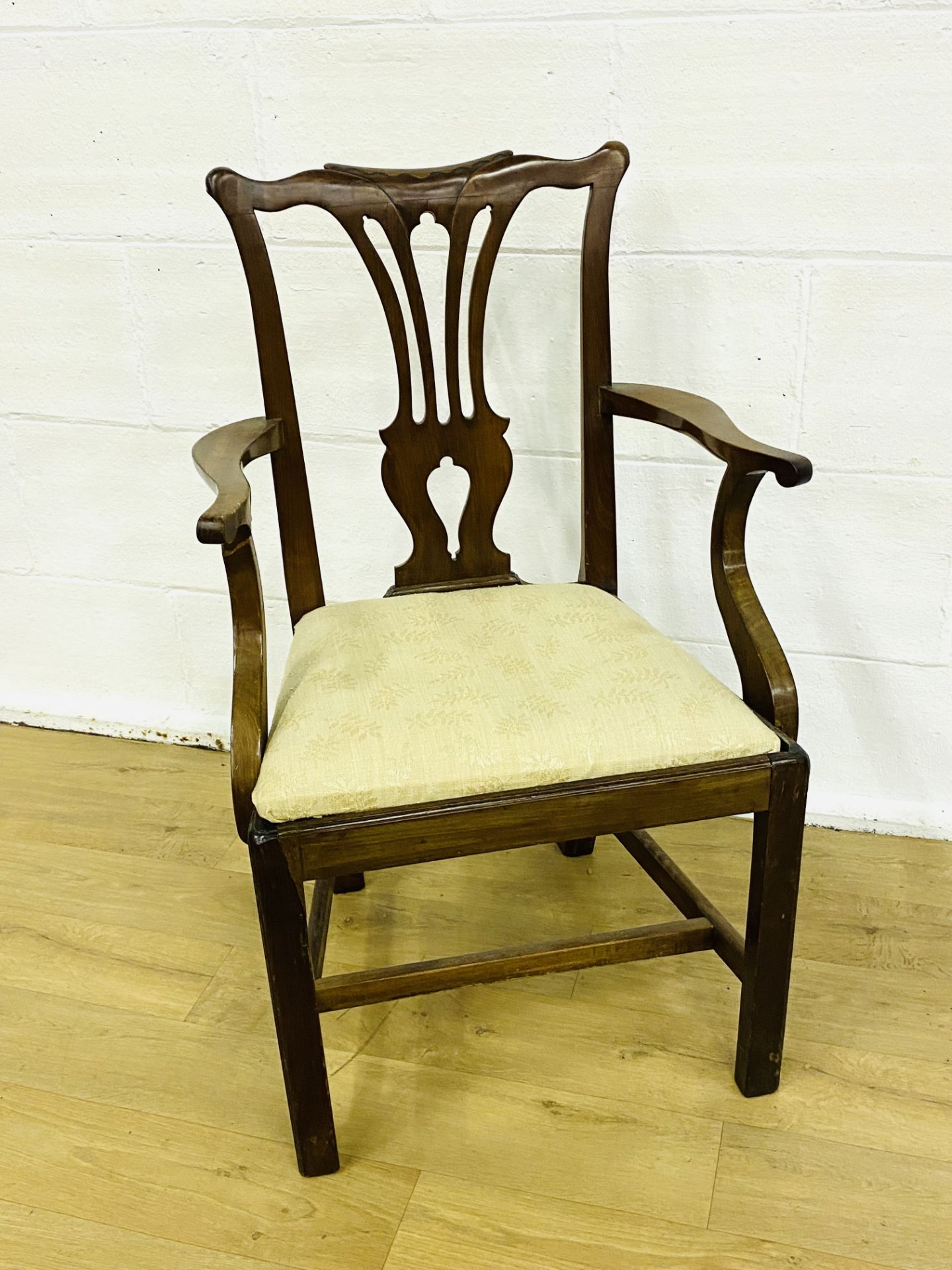 Mahogany elbow chair - Image 3 of 4