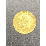 George V gold half sovereign 1911