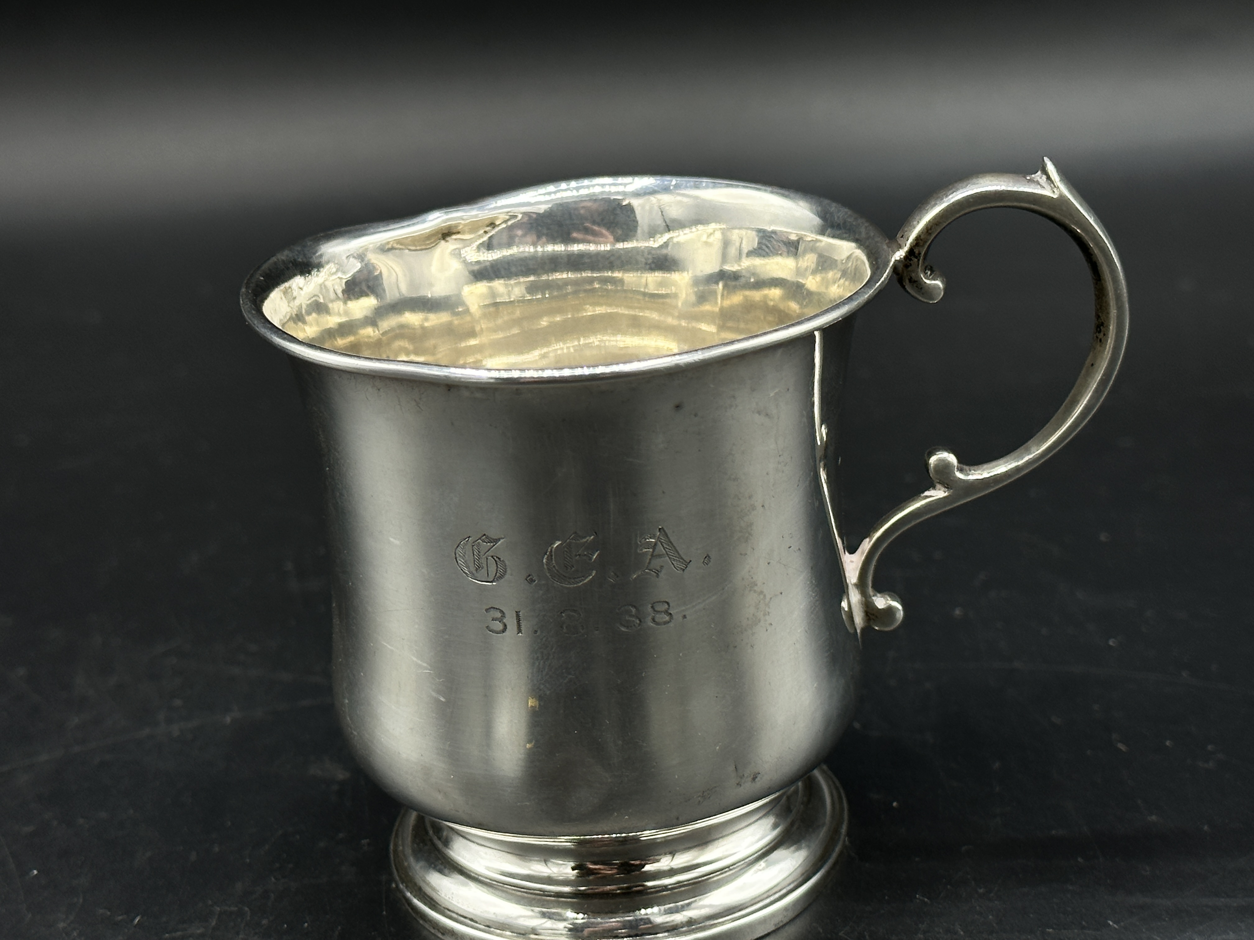 Silver Christening mug - Image 5 of 8
