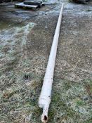 6 ridge poles 19ft 6in Scandinavian pine. This lot is subject to VAT