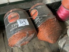 Farmers 7200 power park twine. This lot is subject to VAT