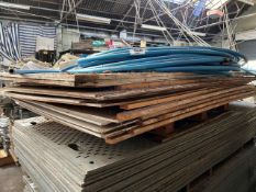 11 sheets of 12mm plywood plus 2 sheets of 18mm plywood. This lot is subject to VAT