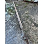 5 marquee ridge poles 14ft 6in eye to eye Scandinavian pine. This lot is subject to VAT