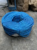 Five coils of polypropylene rope, 6mm x 220m. This lot is subject to VAT