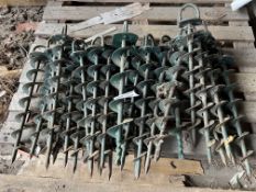 27 x 500mm spiral anchors. This lot is subject to VAT