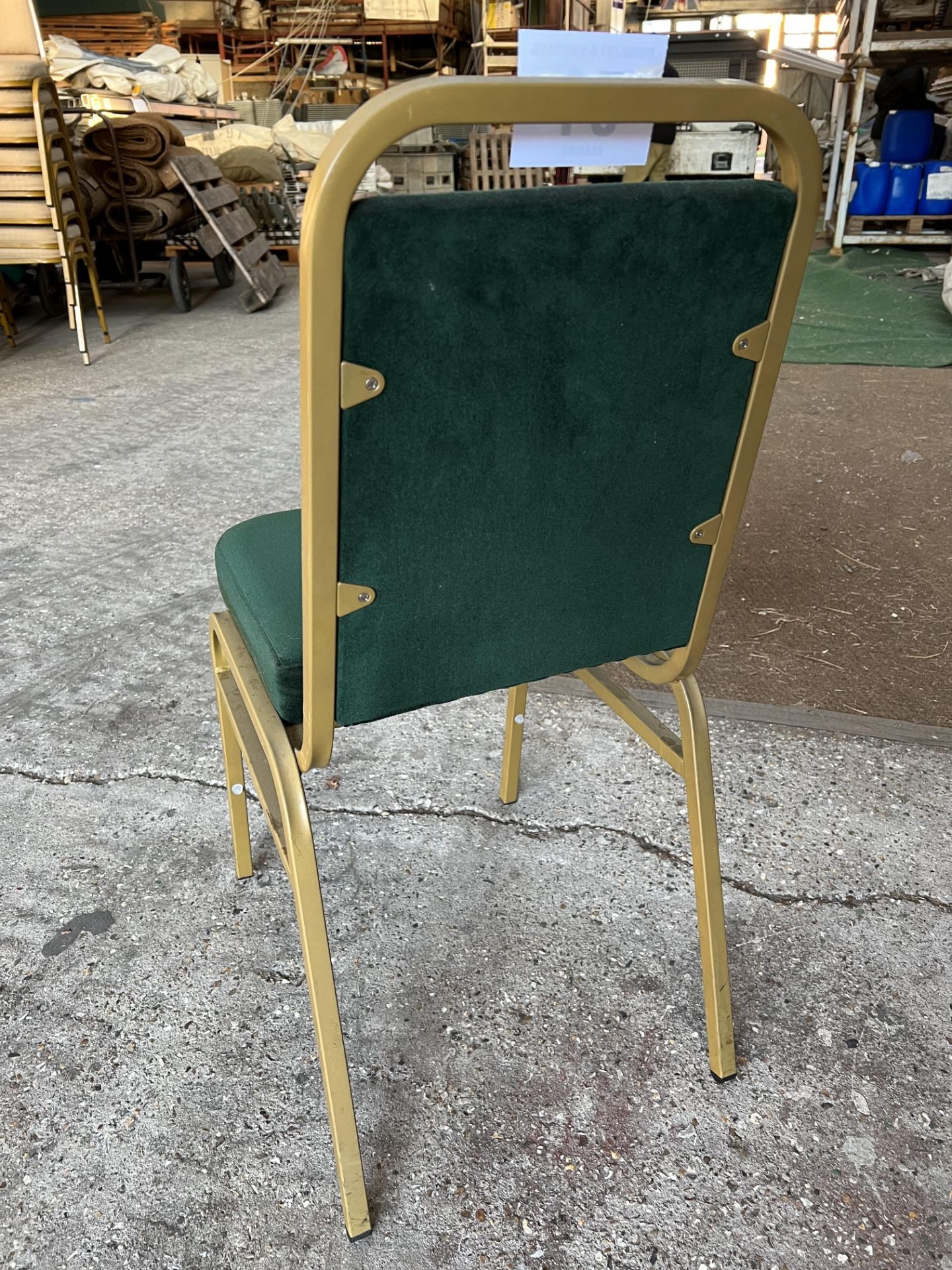 27 banquet chairs with green seat and back. This lot is subject to VAT - Image 2 of 4
